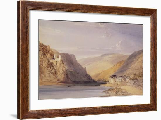 The Rhine at Assmannshausen-William Callow-Framed Giclee Print