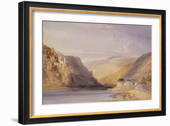 The Rhine at Assmannshausen-William Callow-Framed Giclee Print