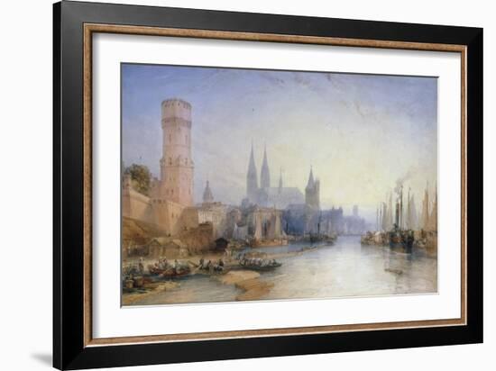 The Rhine at Cologne, 1891-William Callow-Framed Giclee Print