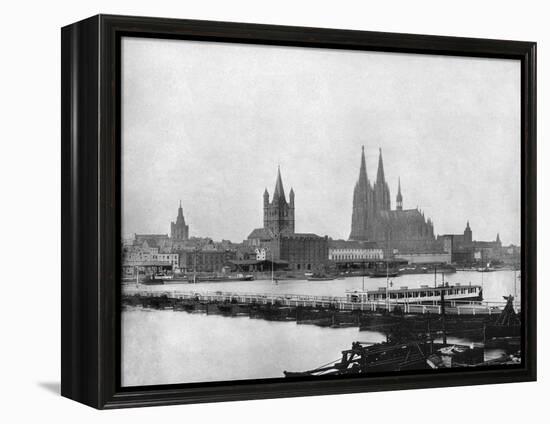 The Rhine at Cologne, Germany, 1893-John L Stoddard-Framed Premier Image Canvas