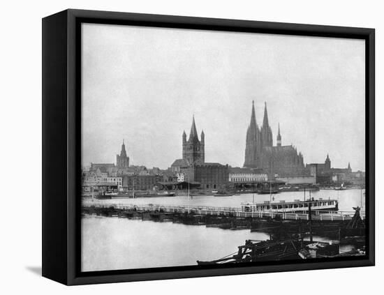 The Rhine at Cologne, Germany, 1893-John L Stoddard-Framed Premier Image Canvas
