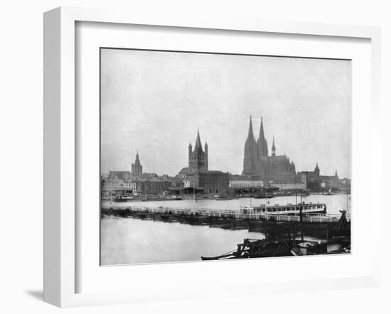 The Rhine at Cologne, Germany, 1893-John L Stoddard-Framed Giclee Print