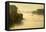 The Rhine, Fog Mood, Sunrise, Speyer, Rhineland-Palatinate, Germany-Ronald Wittek-Framed Premier Image Canvas