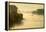 The Rhine, Fog Mood, Sunrise, Speyer, Rhineland-Palatinate, Germany-Ronald Wittek-Framed Premier Image Canvas