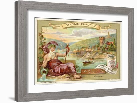 The Rhine, Rudesheim-null-Framed Giclee Print