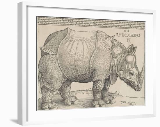 The Rhinoceros, 1515-Albrecht Drer-Framed Giclee Print