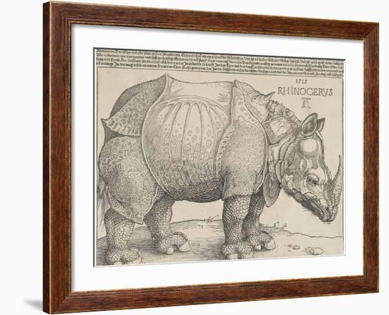 The Rhinoceros, 1515-Albrecht Drer-Framed Giclee Print