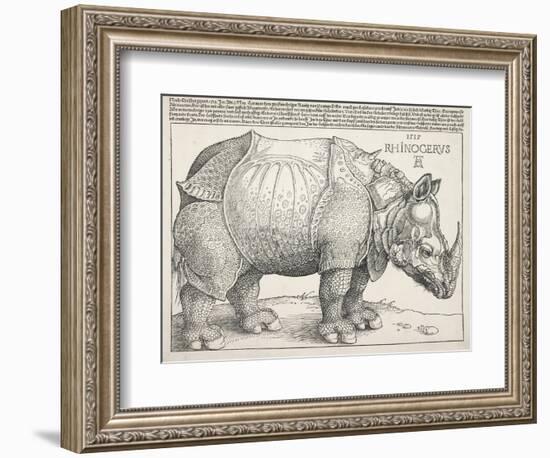 The Rhinoceros-Albrecht Dürer-Framed Premium Giclee Print