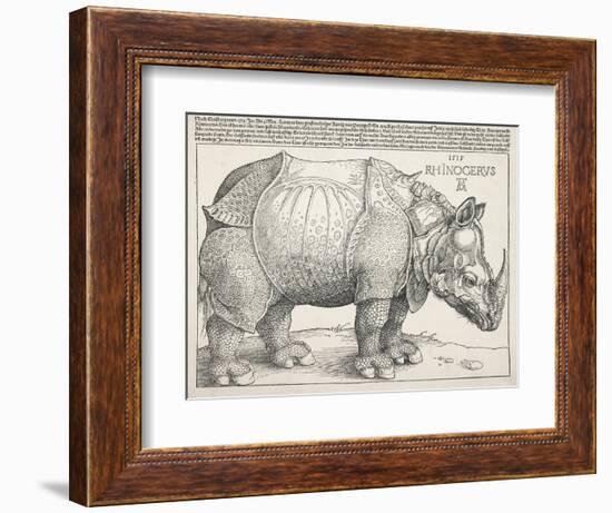 The Rhinoceros-Albrecht Dürer-Framed Premium Giclee Print