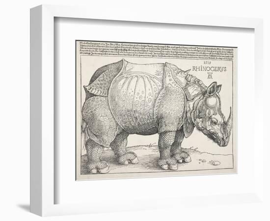 The Rhinoceros-Albrecht Dürer-Framed Premium Giclee Print