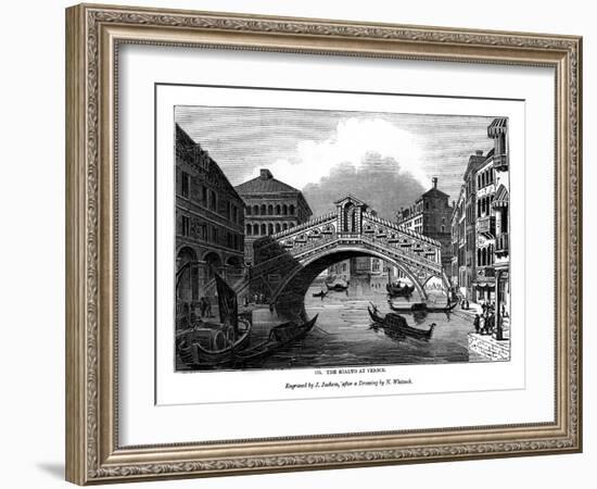 The Rialto at Venice, 1843-J Jackson-Framed Giclee Print