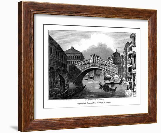 The Rialto at Venice, 1843-J Jackson-Framed Giclee Print