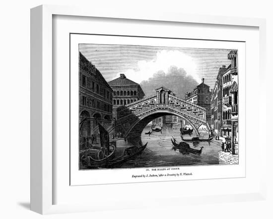 The Rialto at Venice, 1843-J Jackson-Framed Giclee Print