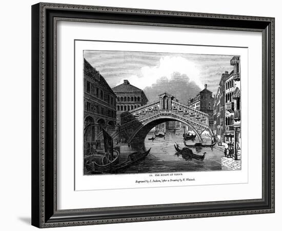 The Rialto at Venice, 1843-J Jackson-Framed Giclee Print