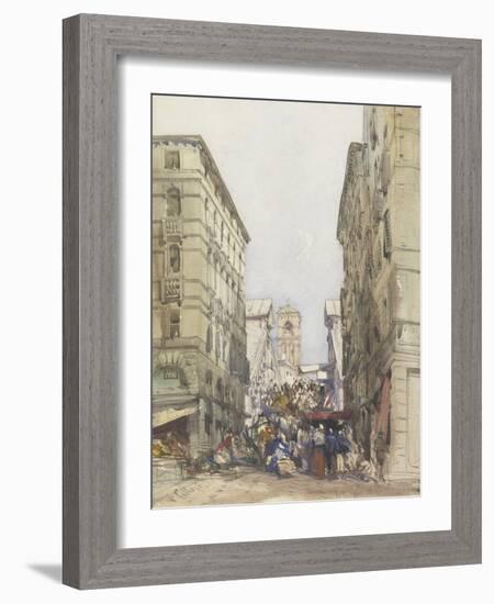 The Rialto, August 1846-William Callow-Framed Giclee Print