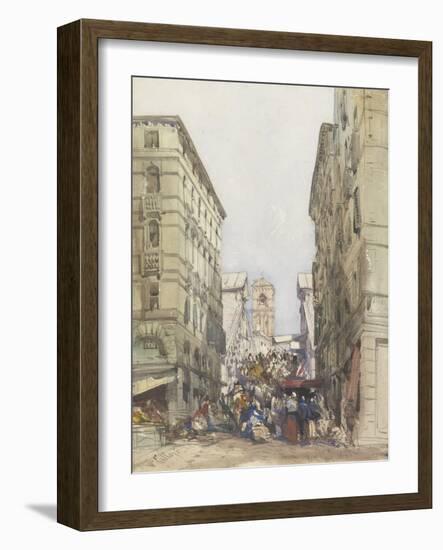 The Rialto, August 1846-William Callow-Framed Giclee Print