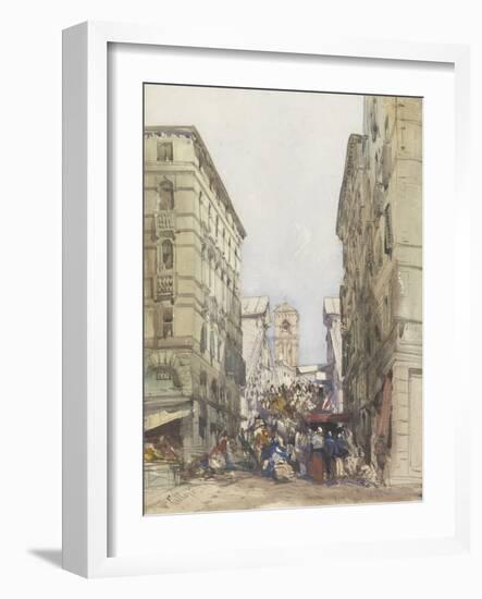 The Rialto, August 1846-William Callow-Framed Giclee Print