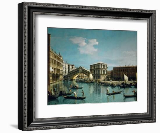 The Rialto Bridge-Canaletto-Framed Giclee Print