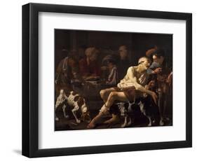 The Rich Man and the Poor Lazarus, 1625-Hendrick Jansz Terbrugghen-Framed Giclee Print