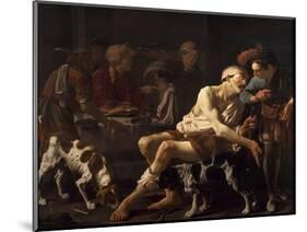The Rich Man and the Poor Lazarus, 1625-Hendrick Jansz Terbrugghen-Mounted Giclee Print