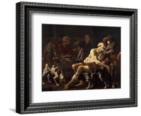 The Rich Man and the Poor Lazarus, 1625-Hendrick Jansz Terbrugghen-Framed Giclee Print