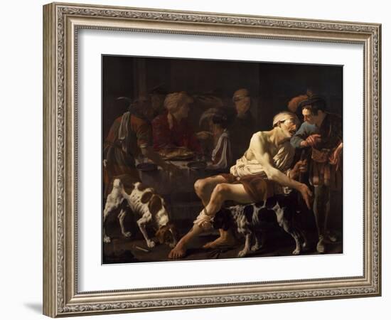 The Rich Man and the Poor Lazarus, 1625-Hendrick Jansz Terbrugghen-Framed Giclee Print