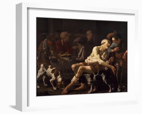 The Rich Man and the Poor Lazarus, 1625-Hendrick Jansz Terbrugghen-Framed Giclee Print