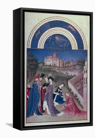 The Richly Decorated Hours of the Duke of Berry: International Gothic-Jean Limbourg-Framed Stretched Canvas
