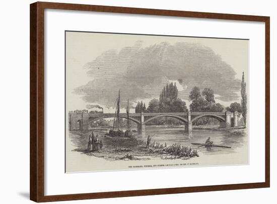 The Richmond, Windsor, and Staines Railway Bridge at Richmond-null-Framed Giclee Print