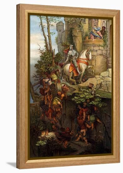 The Ride of Kuno Von Falkenstein-Moritz Ludwig von Schwind-Framed Premier Image Canvas