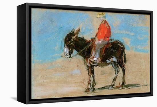 The Ride on the Beach-Eugène Boudin-Framed Premier Image Canvas