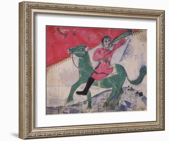 The Rider-Marc Chagall-Framed Collectable Print