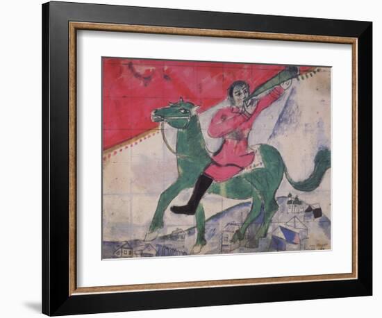 The Rider-Marc Chagall-Framed Collectable Print