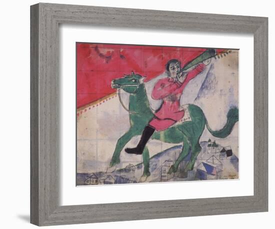 The Rider-Marc Chagall-Framed Collectable Print