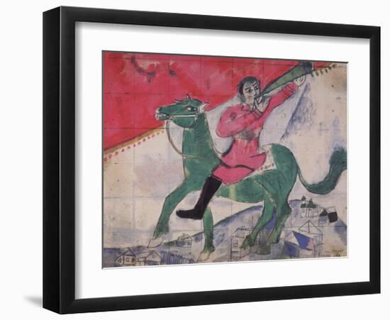 The Rider-Marc Chagall-Framed Collectable Print