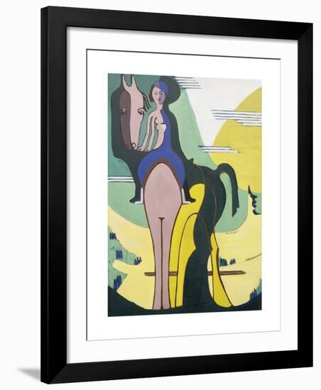 The Rider-Ernst Ludwig Kirchner-Framed Premium Giclee Print