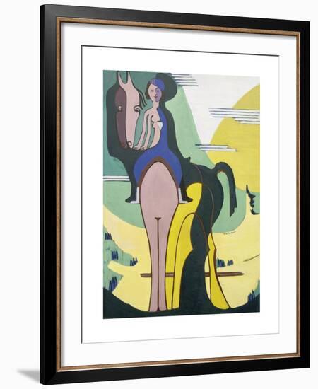 The Rider-Ernst Ludwig Kirchner-Framed Premium Giclee Print