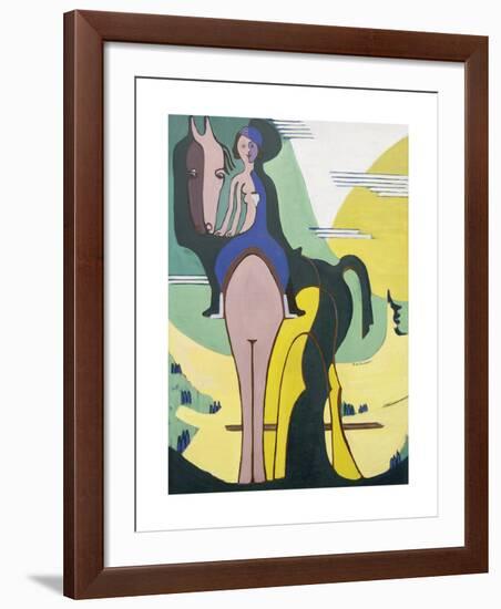 The Rider-Ernst Ludwig Kirchner-Framed Premium Giclee Print