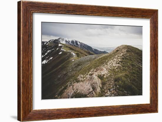 The Ridge Line Of The Wellsville Mountains, Utah-Louis Arevalo-Framed Photographic Print