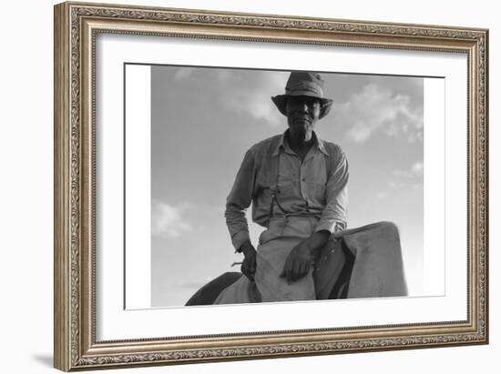 The Riding Boss-Dorothea Lange-Framed Art Print