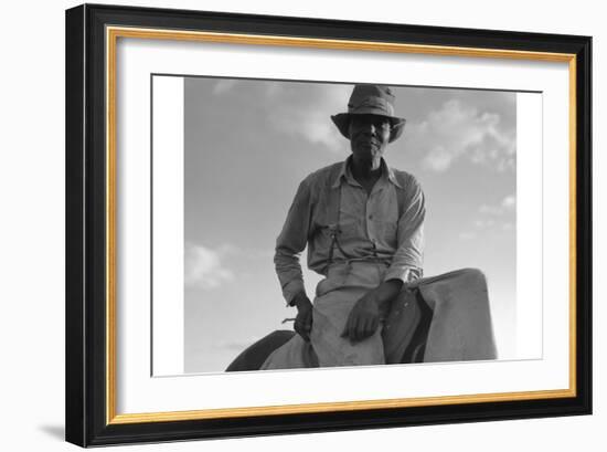 The Riding Boss-Dorothea Lange-Framed Art Print