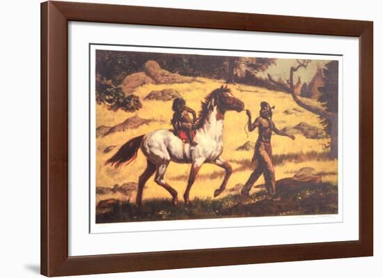 The Riding Lesson-Shannon Stirnweis-Framed Collectable Print