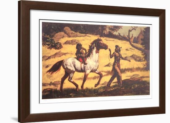 The Riding Lesson-Shannon Stirnweis-Framed Collectable Print