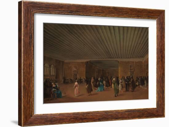 The Ridotto Pubblico at Palazzo Dandolo, c.1765-68-Francesco Guardi-Framed Giclee Print