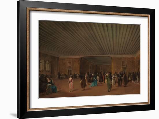 The Ridotto Pubblico at Palazzo Dandolo, c.1765-68-Francesco Guardi-Framed Giclee Print