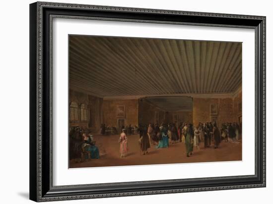 The Ridotto Pubblico at Palazzo Dandolo, c.1765-68-Francesco Guardi-Framed Giclee Print