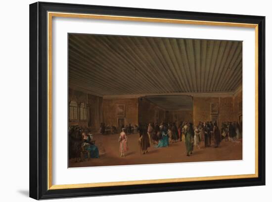 The Ridotto Pubblico at Palazzo Dandolo, c.1765-68-Francesco Guardi-Framed Giclee Print