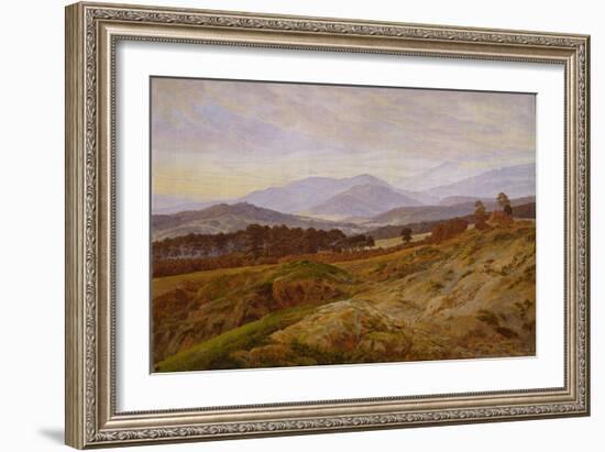 The Riesengebirge-Caspar David Friedrich-Framed Giclee Print