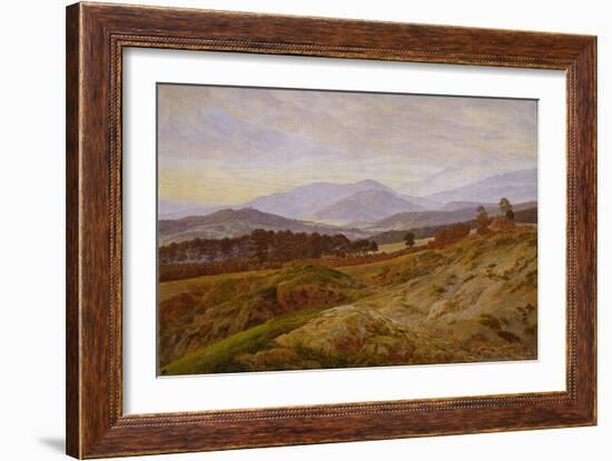 The Riesengebirge-Caspar David Friedrich-Framed Giclee Print