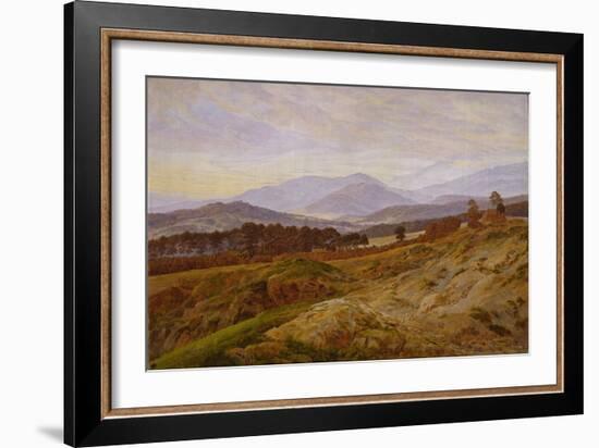 The Riesengebirge-Caspar David Friedrich-Framed Giclee Print